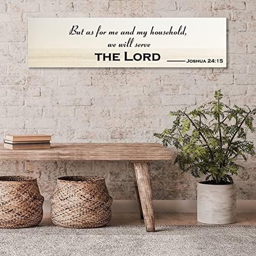 Rustic Wood Sign 6x24 Inch Wall Art Hanging Decor