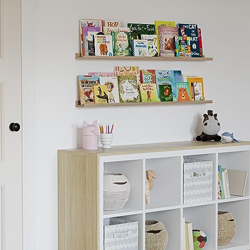 Wallniture 48 Denver Floating Shelves Set of 2 Oak