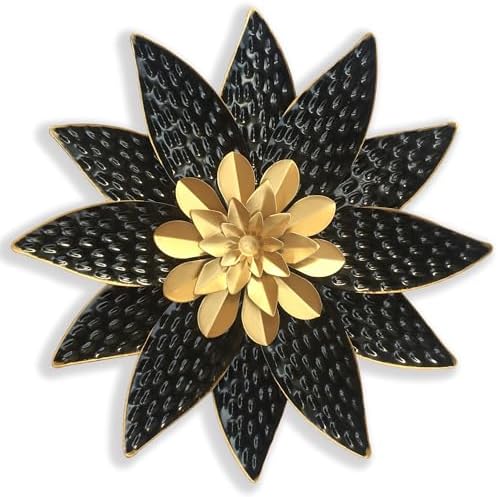 Picfarce 10 Inch Metal Flower Wall Sculpture