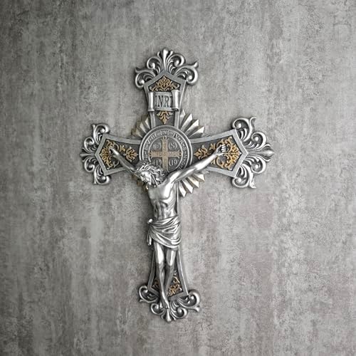 BC Catholic St Benedict Crucifix Wall Cross 12 Inch