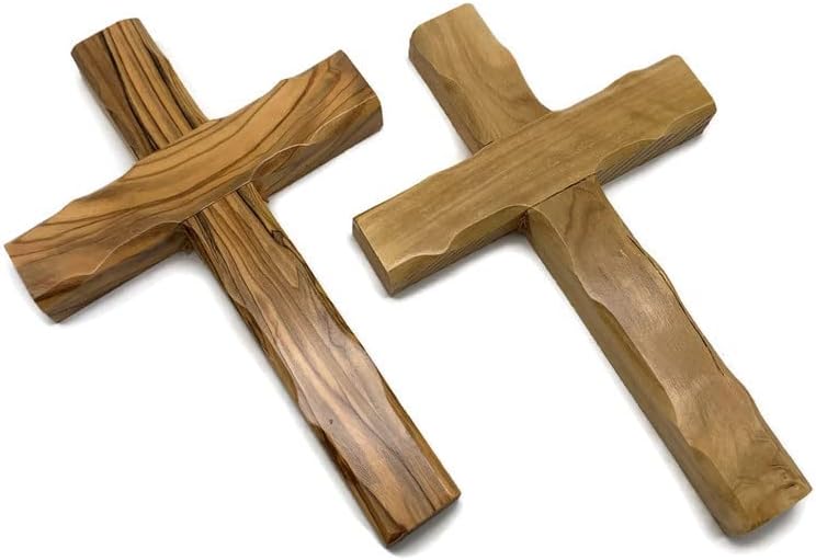 Olive Wood Wall Cross from Bethlehem 8x5 Inch
