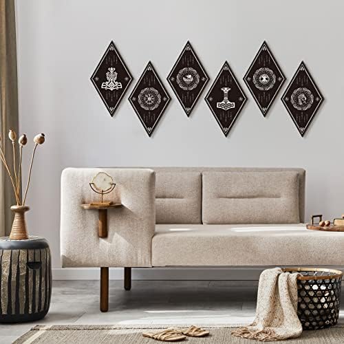 Nuenen 6 Piece Nordic Viking Wood Wall Decor