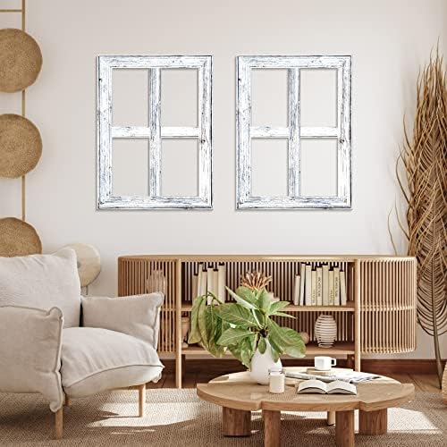 Qunclay 6 Pcs Rustic Wall Decor Set White Farmhouse