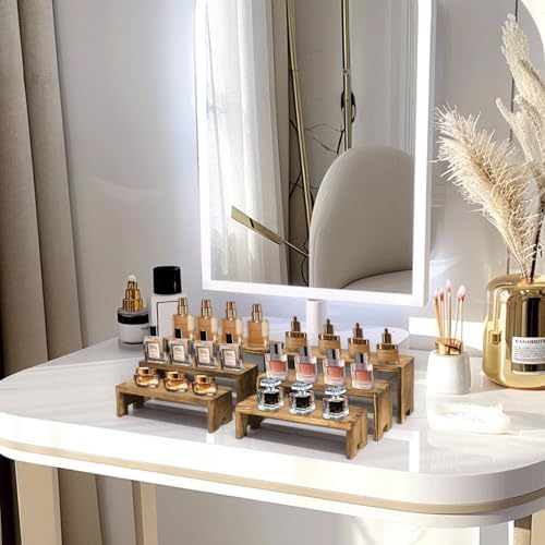 Yikaroeli 6 Piece 3 Tier Wooden Display Riser Stand