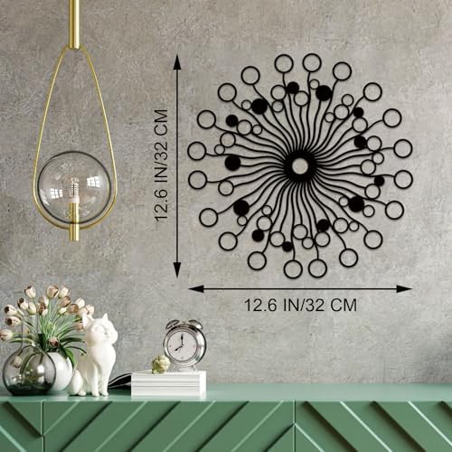 Resama Metal Sunburst Wall Decor Sculpture
