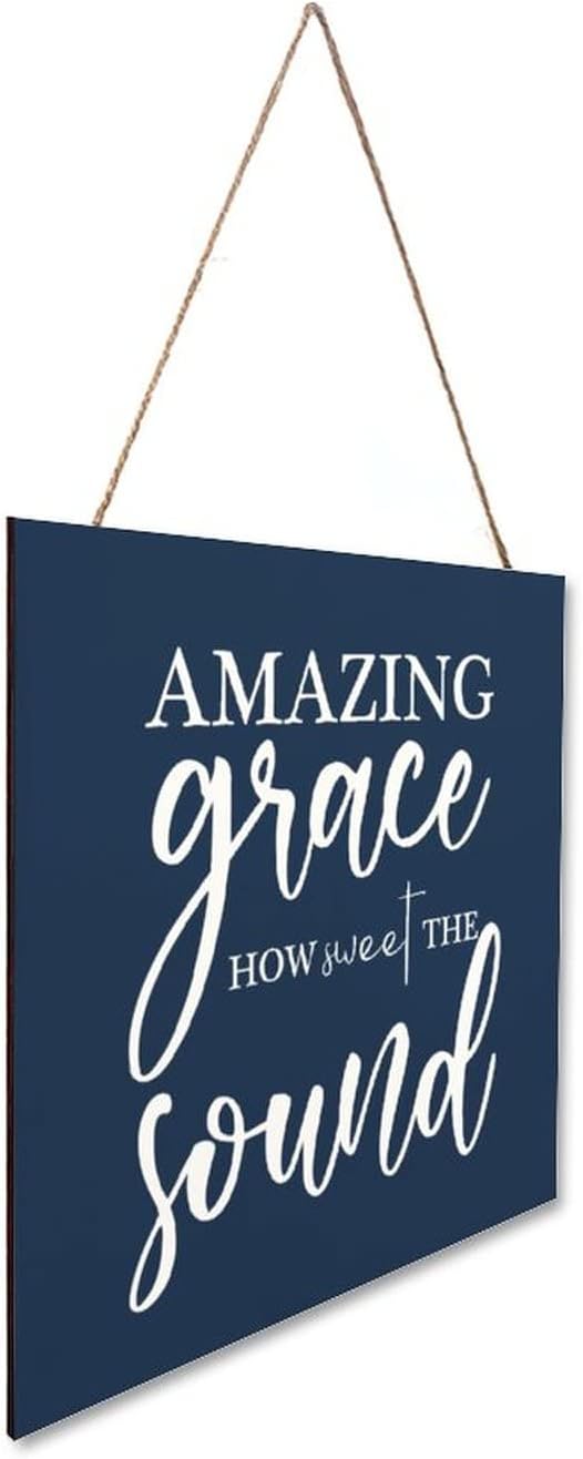 Amazing Grace How Sweet The Sound Decorative Wood Sign