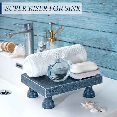 Blue Decorative Display Risers for Home Kitchen