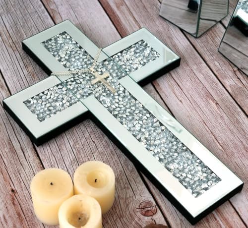 GIMORRTO Mirrored Cross Wall Decor 1