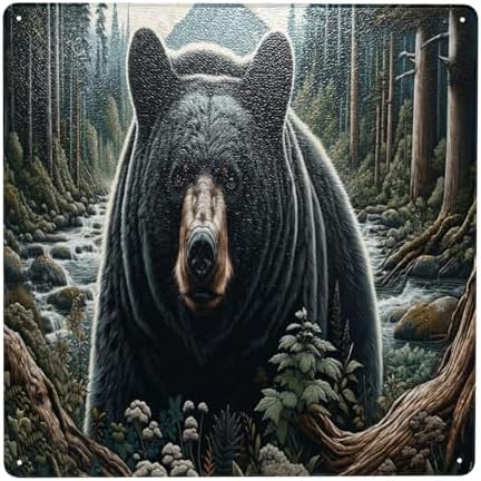 Forest Guardian Metal Wall Art Decor Sign 12x12inch
