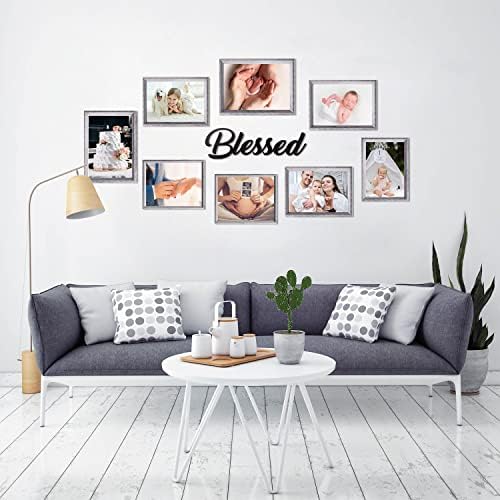 Wood Blessed Sign for Home Decor