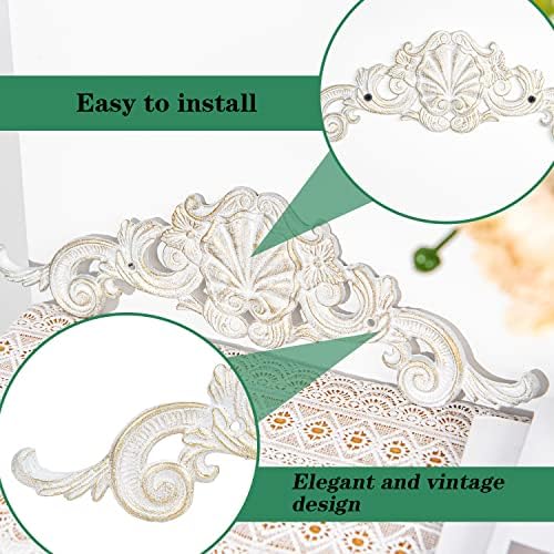 Sungmor 2PC Cast Iron Fleur De Lis Wall Decor