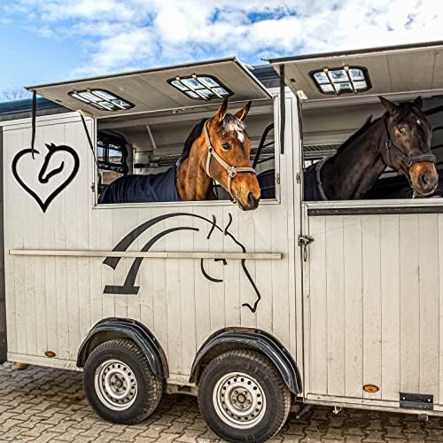 Sturdy Metal Horse Heart Wall Decor Black