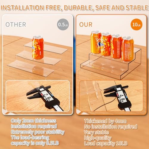Yieach 3 Tier Acrylic Display Stand 2PCS
