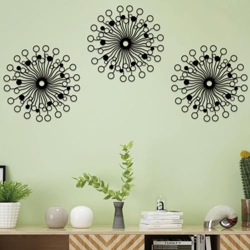 Resama Metal Sunburst Wall Decor Sculpture