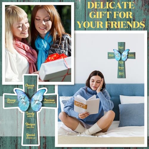 Panelee 1181 Inch Cross Wall Decor Bible Verse Sign