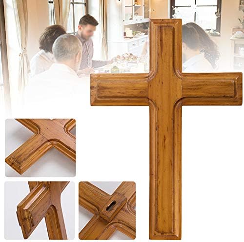 Kakalote Black Wooden Wall Cross Christian Decor