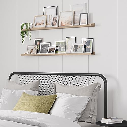 Wallniture 48 Denver Floating Shelves Set of 2 Oak