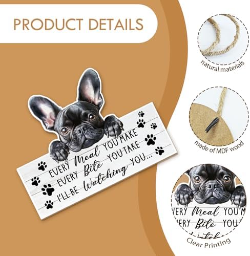 MOTERMATE French Bulldog Frenchie Wall Sign Decor