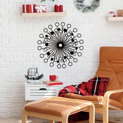 Resama Metal Sunburst Wall Decor Sculpture