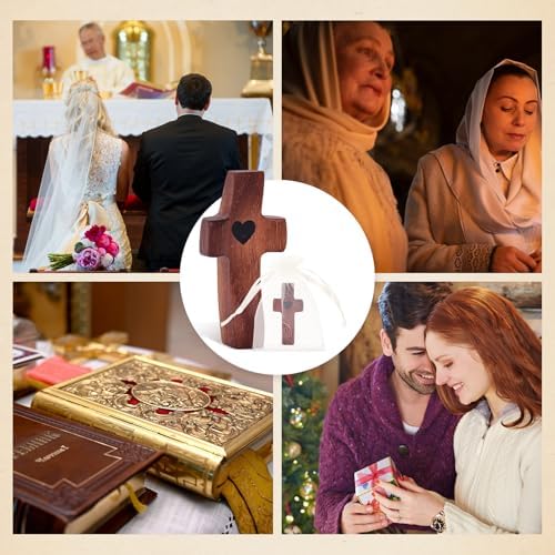Xpokcai Handmade Wooden Cross My Heart Fidget Toy