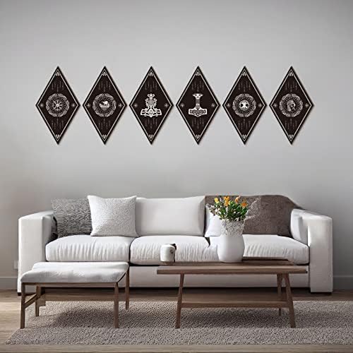 Nuenen 6 Piece Nordic Viking Wood Wall Decor
