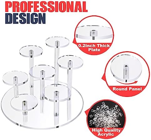 7-Tier Acrylic Display Stand for Figures and Collectibles