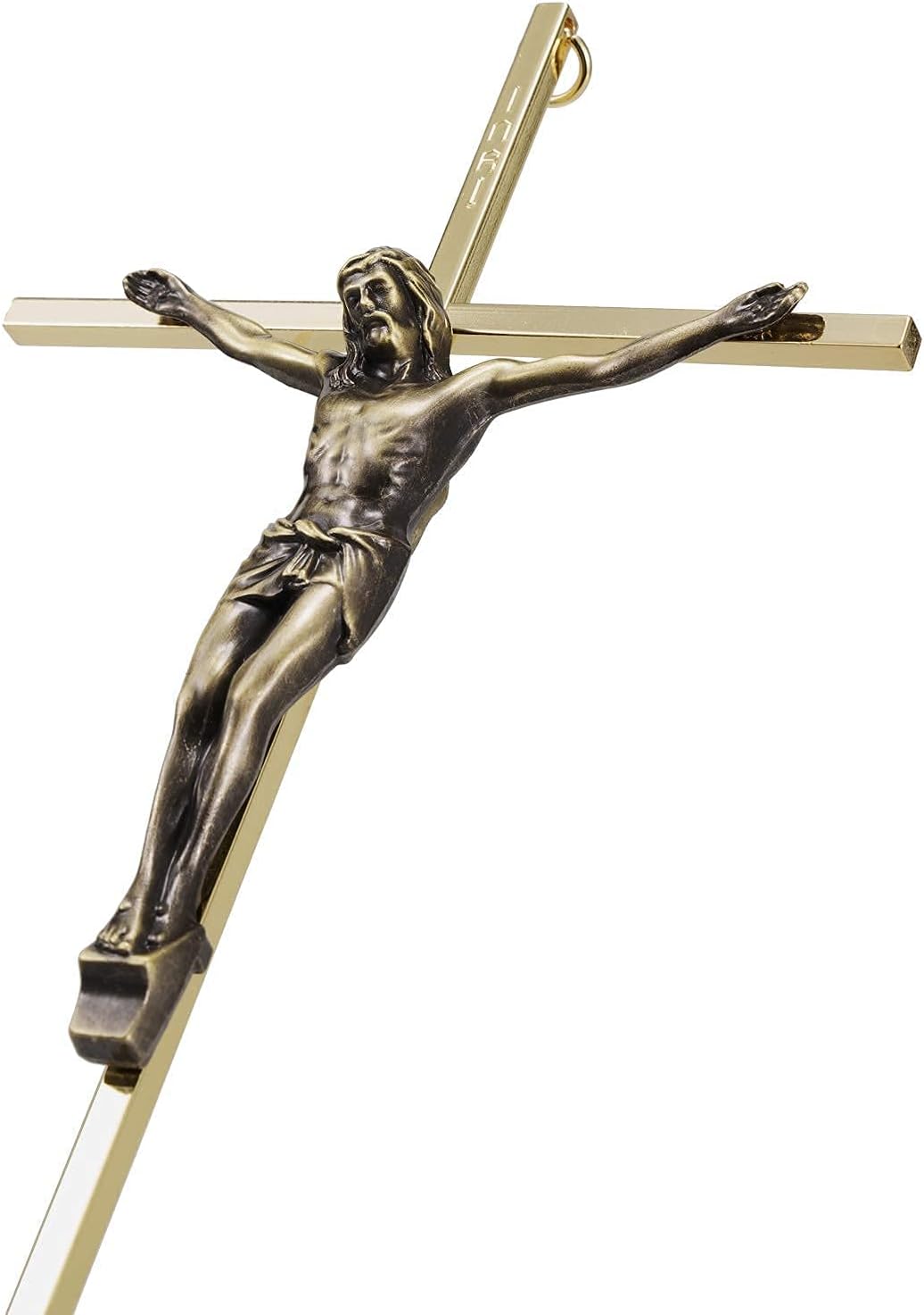 ACHIBANG 10 Inch Gold Crucifix Wall Cross