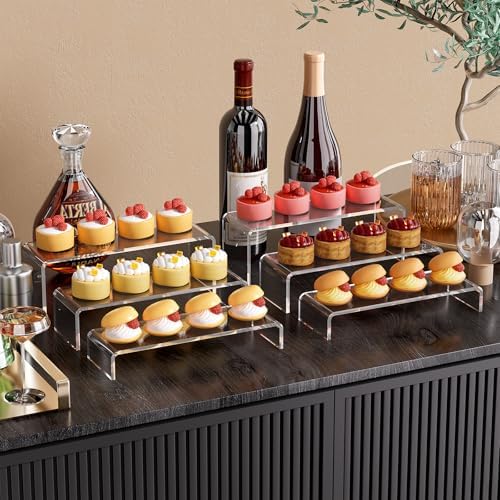 Acina 6Pcs Acrylic Display Risers for Collectibles
