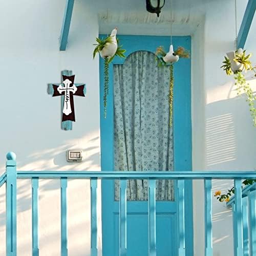 Yookeer 3 Layer Wooden Wall Cross Decor