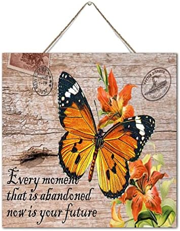 Custom Christian Butterfly Wall Art Sign 12x12