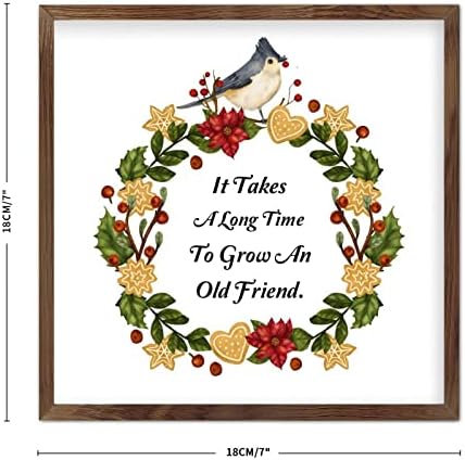 Wadcall Wooden Quote Wall Art Sign 7x7 Inch