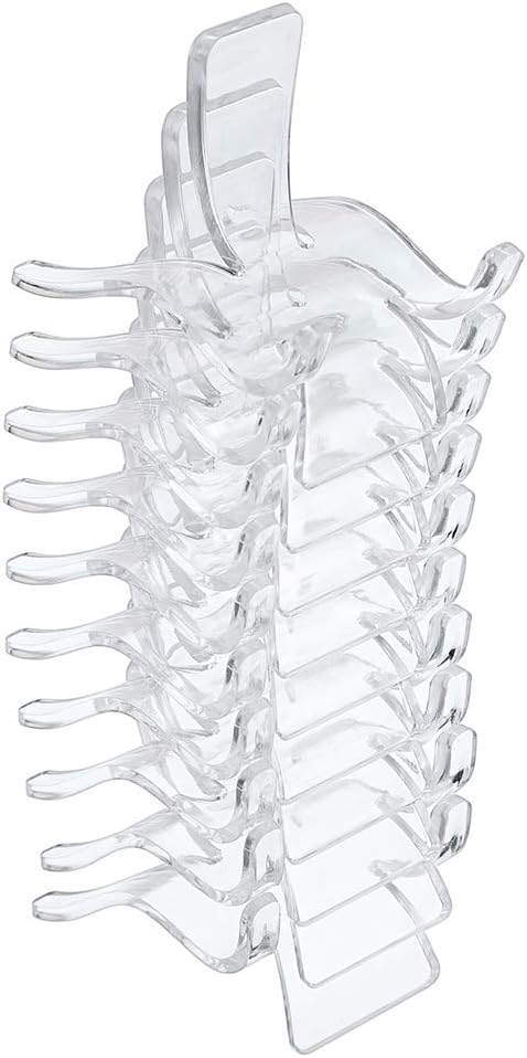 Hipiwe 10 Pack Acrylic Triangle Display Stands