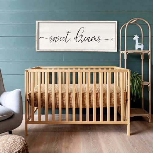 Sweet Dreams Wall Decor 40x15 Wood Rustic Sign