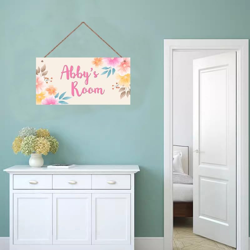 Personalized Wooden Name Sign for Girls Room Decor