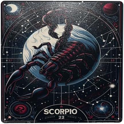 Twelve Constellations Scorpio Zodiac Metal Poster Decor