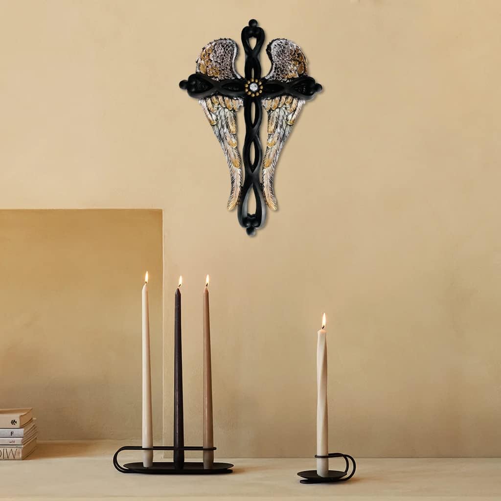 TALPGOD Angel Wings Wall Cross Decor Sculpture