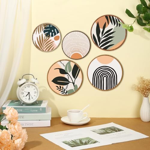 Qunclay Bohemian Wall Art Decor Set 5 Pcs