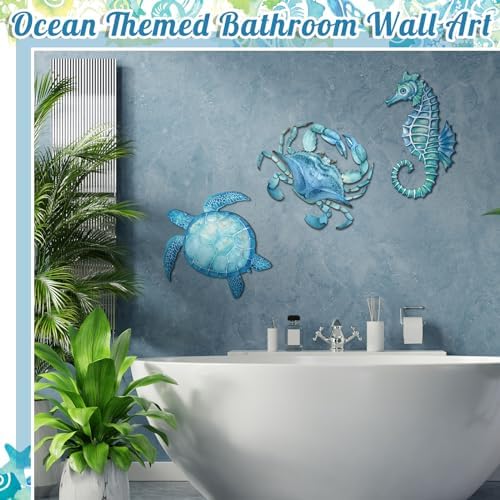 3 Pcs Ocean Style Wall Decor Sea Life Collection