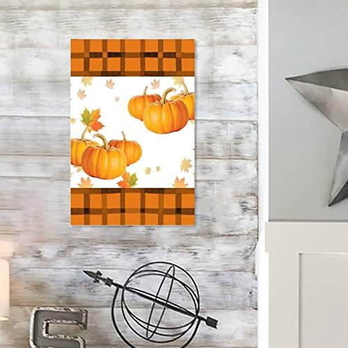 Wooden Sign Fall Thanksgiving Autumn Pumpkin Maple Leaf Decor
