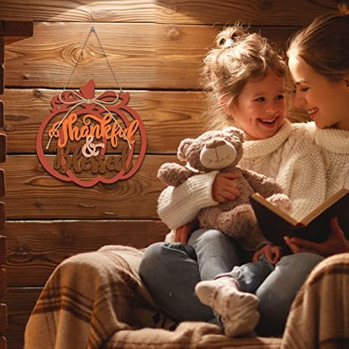 Thankful and Blessed Fall Pumpkin Wall Decor