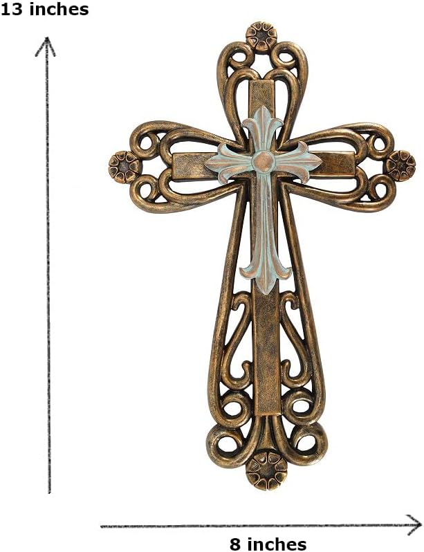 Comfy Hour Faith and Hope Collection Wall Cross Decoration