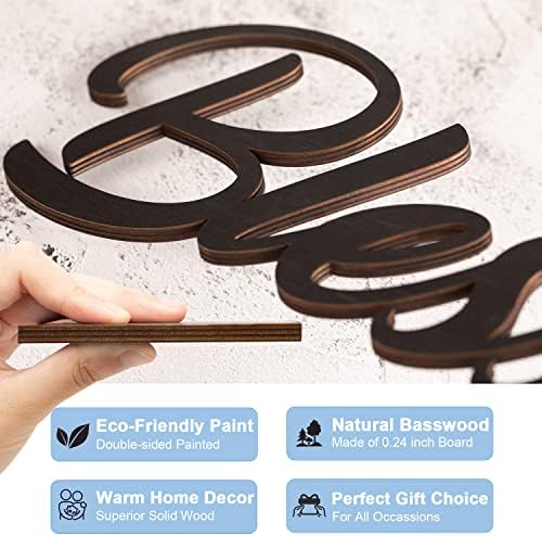 Wood Blessed Sign for Home Decor