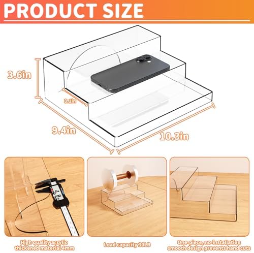 Yieach 3 Tier Acrylic Display Stand 2PCS