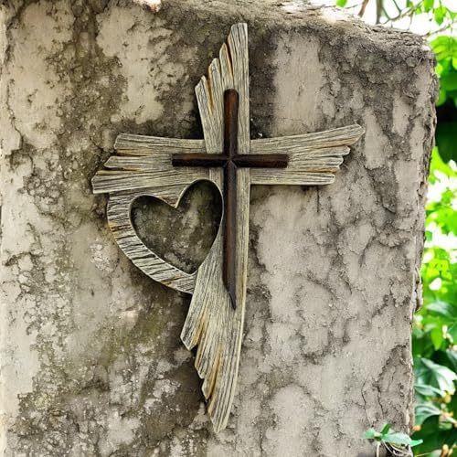 Top Brass One Love Rustic Wall Cross 12-Inch