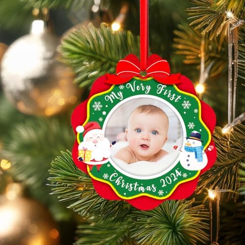 SICOHOME First Christmas Ornament 2024 for Newborn Baby