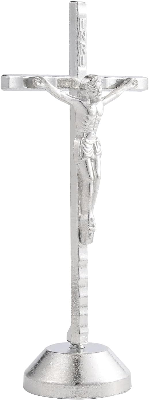 Imerance Small Silver Wall Cross Decor