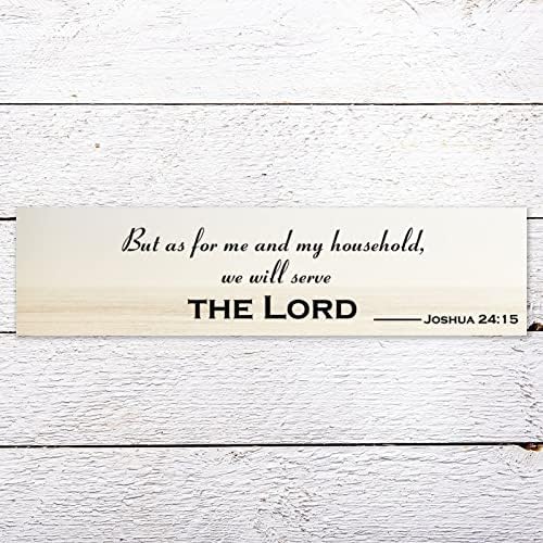 Rustic Wood Sign 6x24 Inch Wall Art Hanging Decor