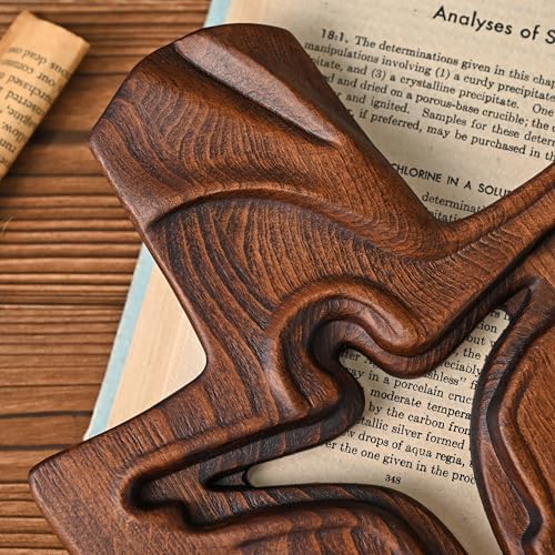 BGCOPPER Wooden Cross Wall Decor 14 Inch