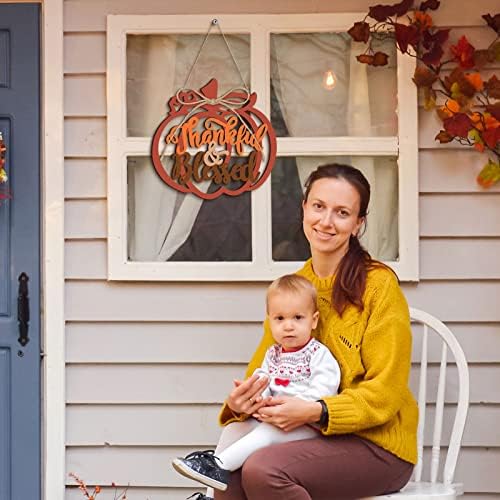 Thankful and Blessed Fall Pumpkin Wall Decor