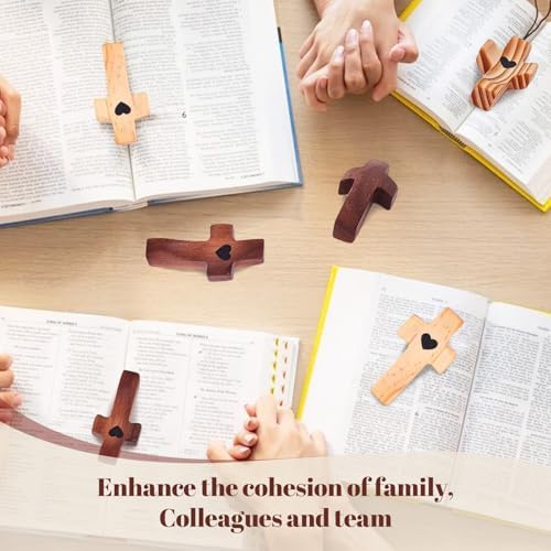 Xpokcai Handmade Wooden Cross My Heart Fidget Toy